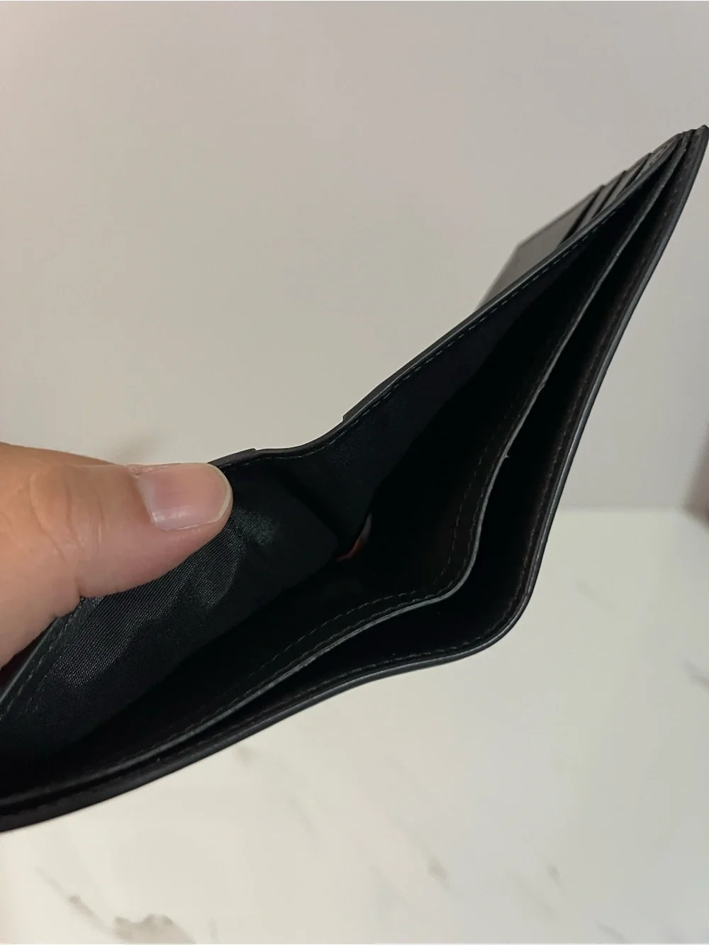 Salvatore Ferragamo Black Leather Bifold Wallet